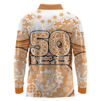 GWS Giants NAIDOC Week 2026 Long Sleeve Polo Shirt Australian Aboriginal Dot Art Dreamtime Pattern Style