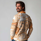 GWS Giants NAIDOC Week 2026 Long Sleeve Polo Shirt Australian Aboriginal Dot Art Dreamtime Pattern Style
