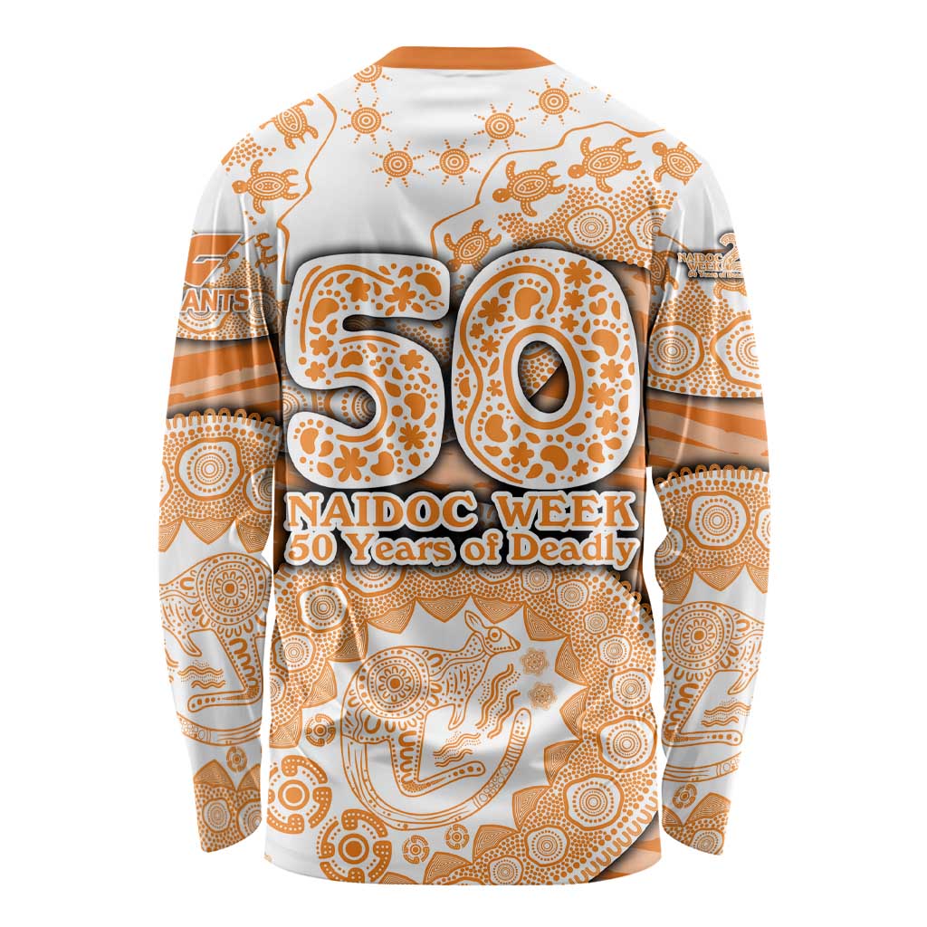GWS Giants NAIDOC Week 2026 Long Sleeve Shirt Australian Aboriginal Dot Art Dreamtime Pattern Style