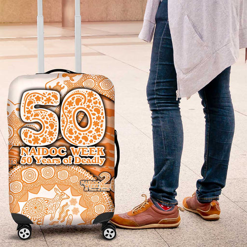 GWS Giants NAIDOC Week 2026 Luggage Cover Australian Aboriginal Dot Art Dreamtime Pattern Style