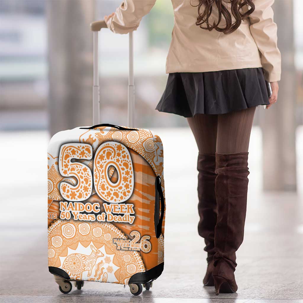 GWS Giants NAIDOC Week 2026 Luggage Cover Australian Aboriginal Dot Art Dreamtime Pattern Style