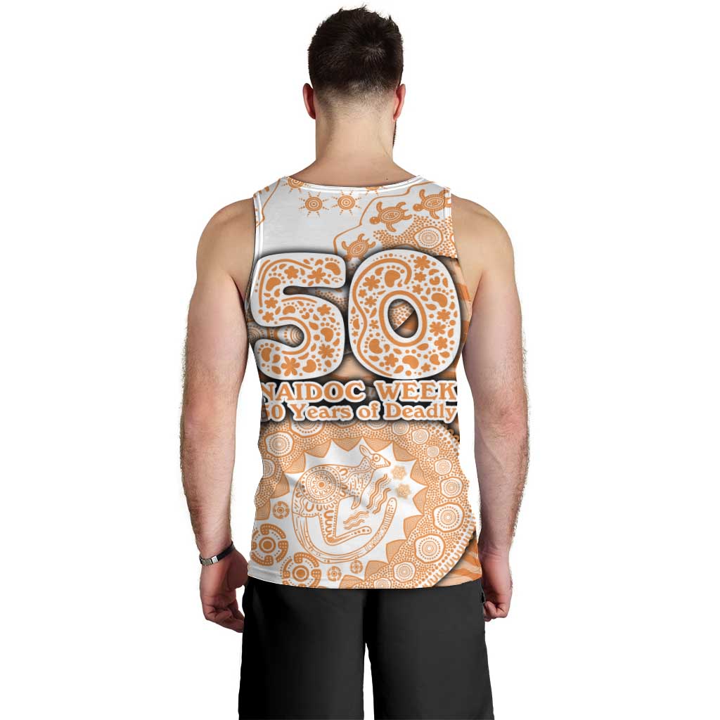 GWS Giants NAIDOC Week 2026 Men Tank Top Australian Aboriginal Dot Art Dreamtime Pattern Style