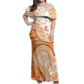 GWS Giants NAIDOC Week 2026 Off Shoulder Maxi Dress Australian Aboriginal Dot Art Dreamtime Pattern Style