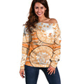 GWS Giants NAIDOC Week 2026 Off Shoulder Sweater Australian Aboriginal Dot Art Dreamtime Pattern Style