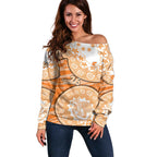 GWS Giants NAIDOC Week 2026 Off Shoulder Sweater Australian Aboriginal Dot Art Dreamtime Pattern Style