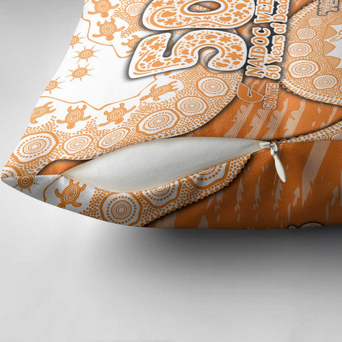 GWS Giants NAIDOC Week 2026 Pillow Cover Australian Aboriginal Dot Art Dreamtime Pattern Style