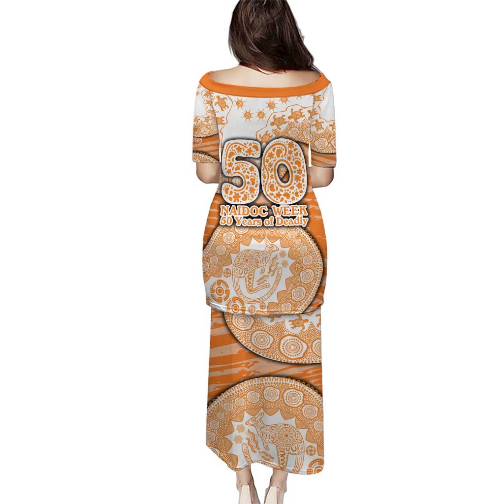 GWS Giants NAIDOC Week 2026 Puletasi Australian Aboriginal Dot Art Dreamtime Pattern Style