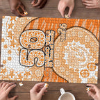 GWS Giants NAIDOC Week 2026 Puzzle Australian Aboriginal Dot Art Dreamtime Pattern Style