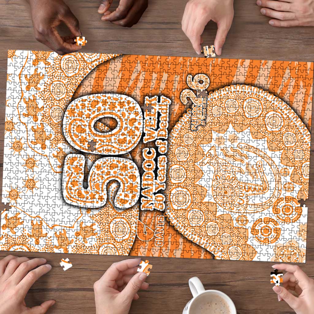 GWS Giants NAIDOC Week 2026 Puzzle Australian Aboriginal Dot Art Dreamtime Pattern Style