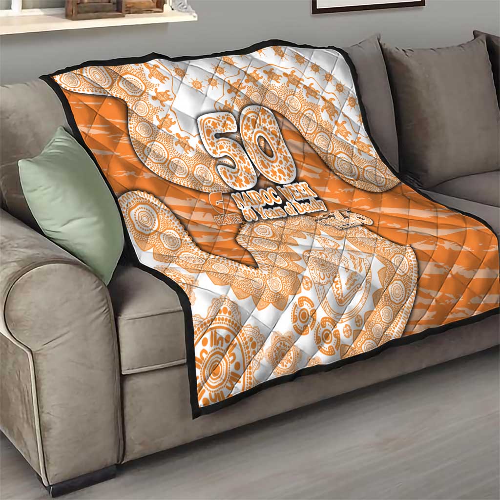 GWS Giants NAIDOC Week 2026 Quilt Australian Aboriginal Dot Art Dreamtime Pattern Style