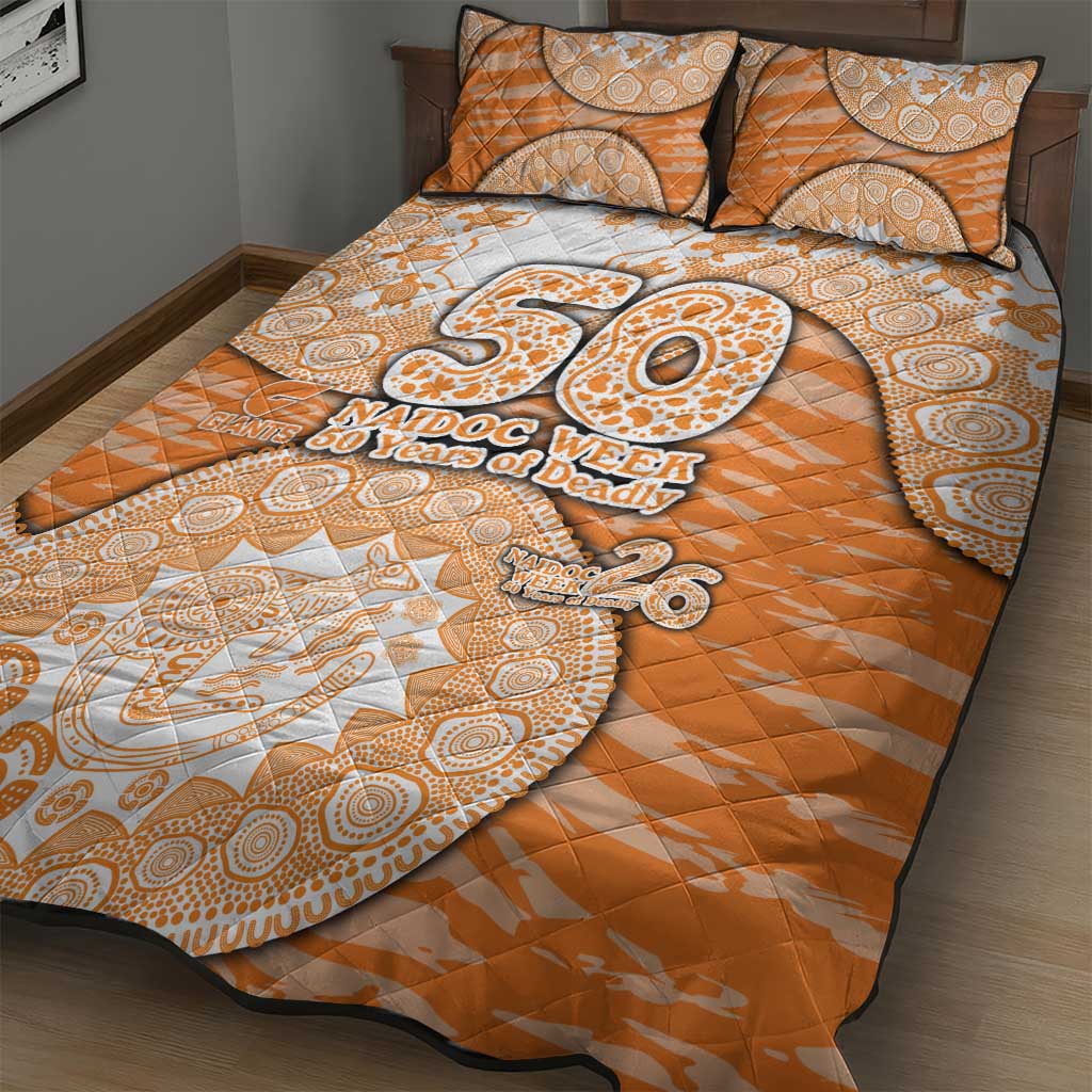 GWS Giants NAIDOC Week 2026 Quilt Bed Set Australian Aboriginal Dot Art Dreamtime Pattern Style