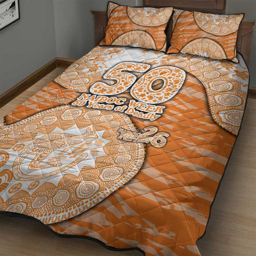 GWS Giants NAIDOC Week 2026 Quilt Bed Set Australian Aboriginal Dot Art Dreamtime Pattern Style