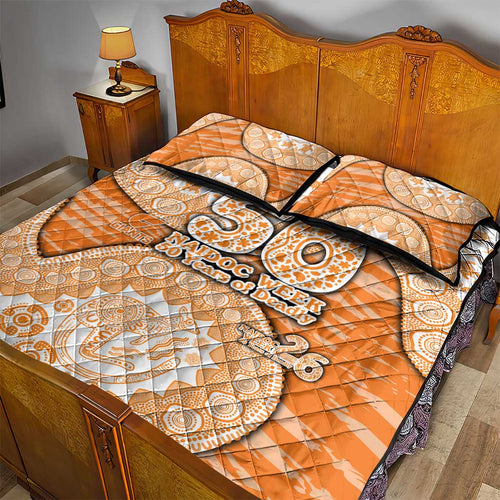 GWS Giants NAIDOC Week 2026 Quilt Bed Set Australian Aboriginal Dot Art Dreamtime Pattern Style