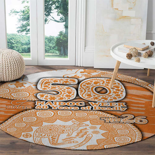 GWS Giants NAIDOC Week 2026 Round Carpet Australian Aboriginal Dot Art Dreamtime Pattern Style