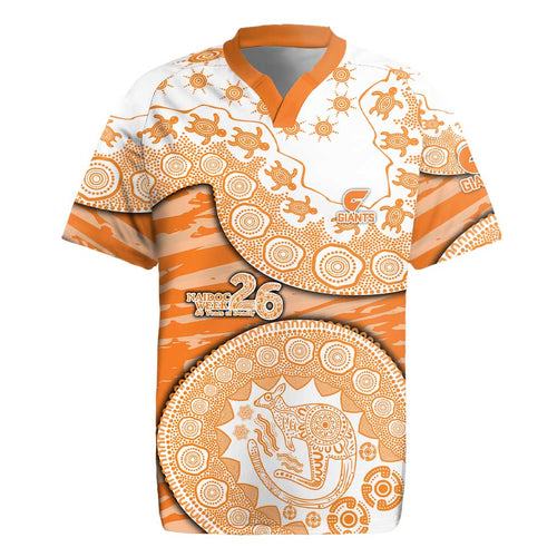 GWS Giants NAIDOC Week 2026 Rugby Jersey Australian Aboriginal Dot Art Dreamtime Pattern Style