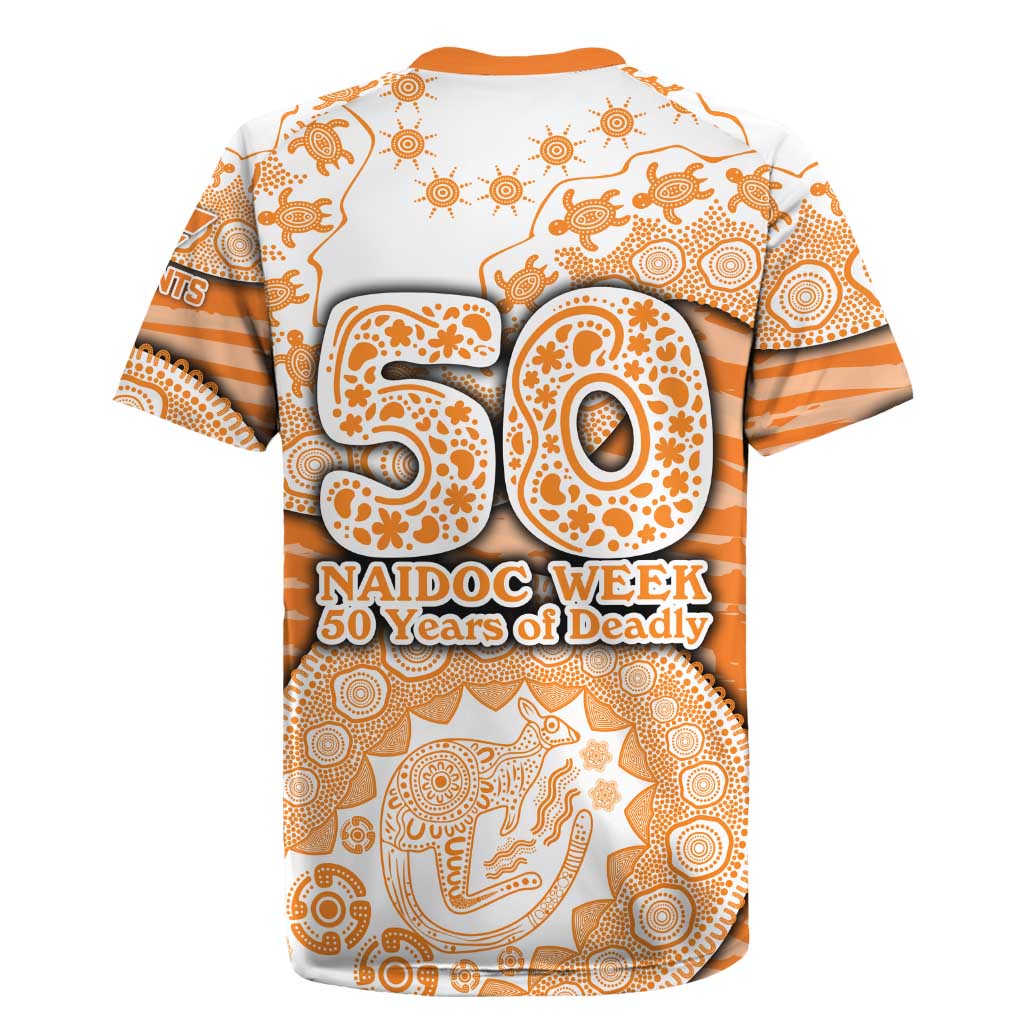 GWS Giants NAIDOC Week 2026 Rugby Jersey Australian Aboriginal Dot Art Dreamtime Pattern Style