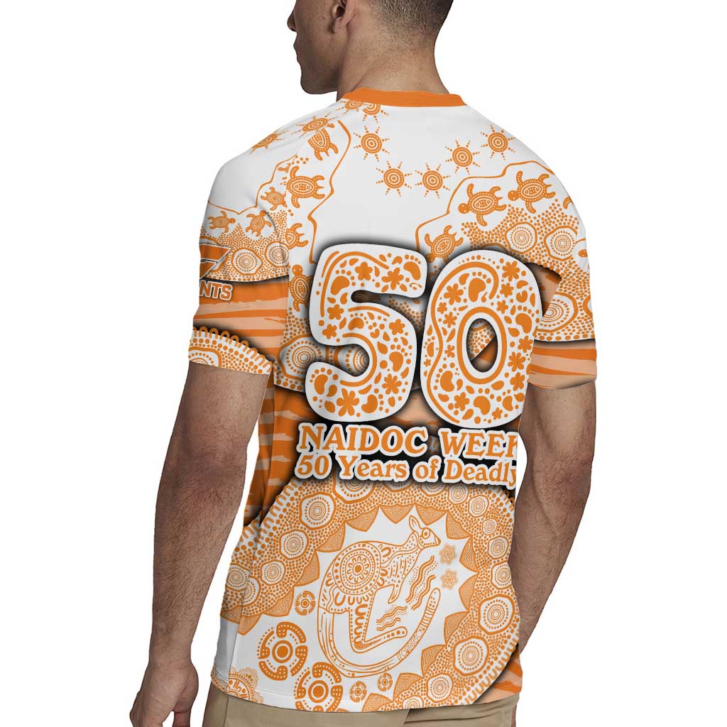 GWS Giants NAIDOC Week 2026 Rugby Jersey Australian Aboriginal Dot Art Dreamtime Pattern Style