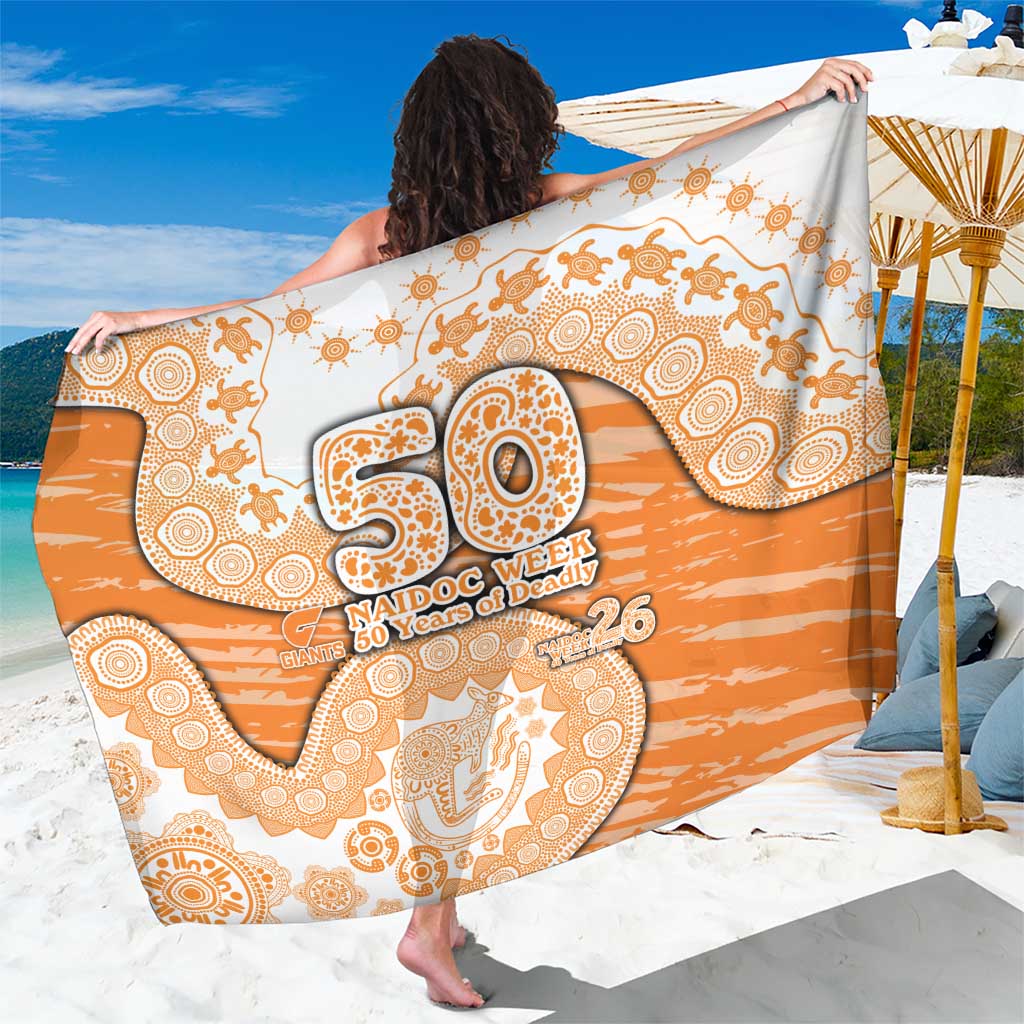 GWS Giants NAIDOC Week 2026 Sarong Australian Aboriginal Dot Art Dreamtime Pattern Style