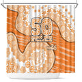 GWS Giants NAIDOC Week 2026 Shower Curtain Australian Aboriginal Dot Art Dreamtime Pattern Style