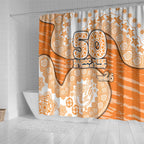 GWS Giants NAIDOC Week 2026 Shower Curtain Australian Aboriginal Dot Art Dreamtime Pattern Style