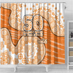 GWS Giants NAIDOC Week 2026 Shower Curtain Australian Aboriginal Dot Art Dreamtime Pattern Style