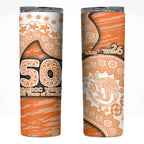 GWS Giants NAIDOC Week 2026 Skinny Tumbler Australian Aboriginal Dot Art Dreamtime Pattern Style