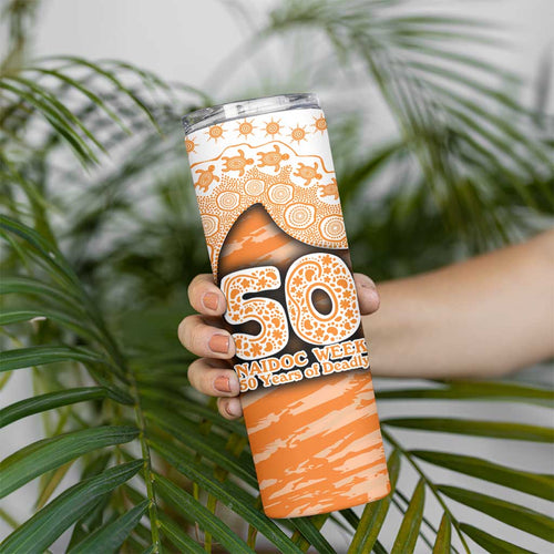GWS Giants NAIDOC Week 2026 Skinny Tumbler Australian Aboriginal Dot Art Dreamtime Pattern Style