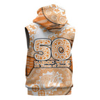 GWS Giants NAIDOC Week 2026 Sleeveless Hoodie Australian Aboriginal Dot Art Dreamtime Pattern Style
