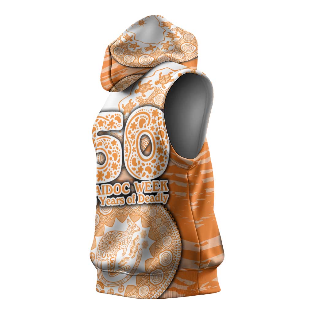 GWS Giants NAIDOC Week 2026 Sleeveless Hoodie Australian Aboriginal Dot Art Dreamtime Pattern Style