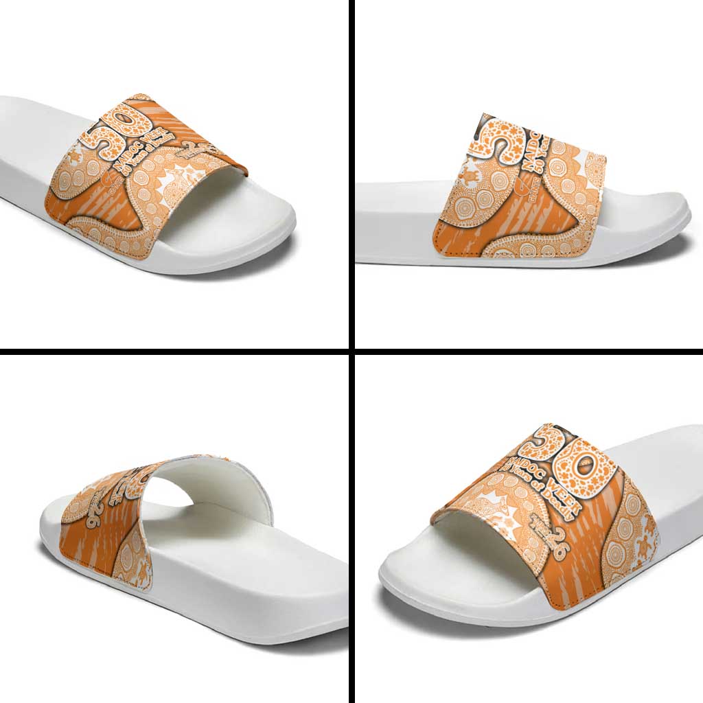 GWS Giants NAIDOC Week 2026 Slide Sandals Australian Aboriginal Dot Art Dreamtime Pattern Style