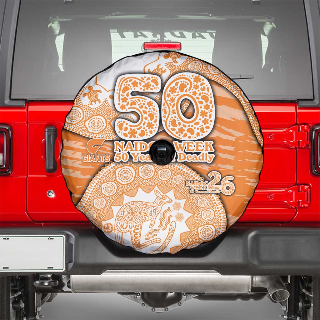 GWS Giants NAIDOC Week 2026 Spare Tire Cover Australian Aboriginal Dot Art Dreamtime Pattern Style