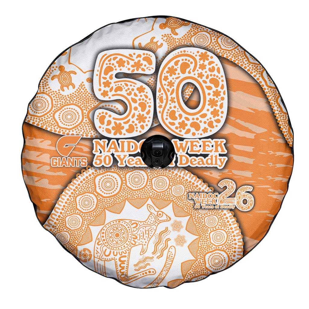 GWS Giants NAIDOC Week 2026 Spare Tire Cover Australian Aboriginal Dot Art Dreamtime Pattern Style