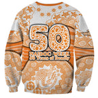 GWS Giants NAIDOC Week 2026 Sweatshirt Australian Aboriginal Dot Art Dreamtime Pattern Style