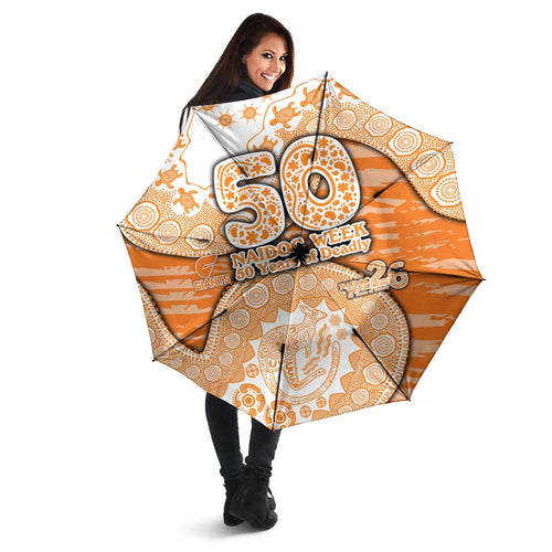 GWS Giants NAIDOC Week 2026 Umbrella Australian Aboriginal Dot Art Dreamtime Pattern Style