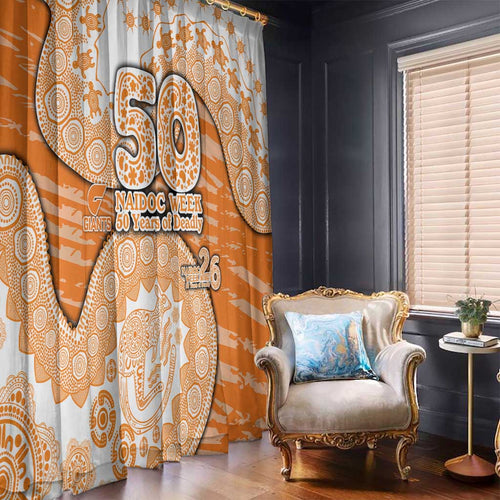 GWS Giants NAIDOC Week 2026 Window Curtain Australian Aboriginal Dot Art Dreamtime Pattern Style