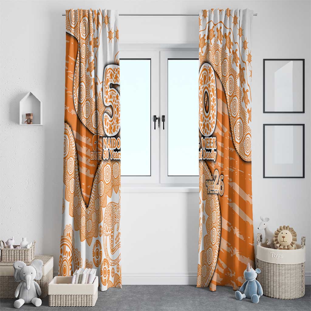 GWS Giants NAIDOC Week 2026 Window Curtain Australian Aboriginal Dot Art Dreamtime Pattern Style