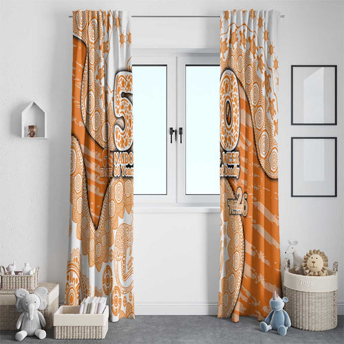 GWS Giants NAIDOC Week 2026 Window Curtain Australian Aboriginal Dot Art Dreamtime Pattern Style