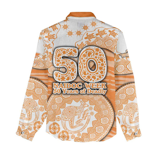 GWS Giants NAIDOC Week 2026 Women Casual Shirt Australian Aboriginal Dot Art Dreamtime Pattern Style