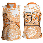 GWS Giants NAIDOC Week 2026 Women Sleeveless Polo Shirt Australian Aboriginal Dot Art Dreamtime Pattern Style