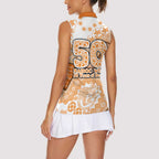 GWS Giants NAIDOC Week 2026 Women Sleeveless Polo Shirt Australian Aboriginal Dot Art Dreamtime Pattern Style