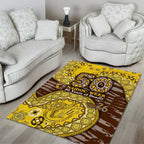 Hawthorn Hawks NAIDOC Week 2026 Area Rug Australian Aboriginal Dot Art Dreamtime Pattern Style