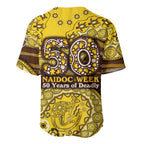 Hawthorn Hawks NAIDOC Week 2026 Baseball Jersey Australian Aboriginal Dot Art Dreamtime Pattern Style