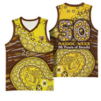 Hawthorn Hawks NAIDOC Week 2026 Basketball Jersey Australian Aboriginal Dot Art Dreamtime Pattern Style