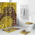 Hawthorn Hawks NAIDOC Week 2026 Bathroom Set Australian Aboriginal Dot Art Dreamtime Pattern Style