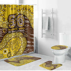 Hawthorn Hawks NAIDOC Week 2026 Bathroom Set Australian Aboriginal Dot Art Dreamtime Pattern Style