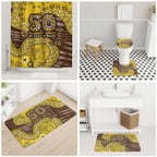 Hawthorn Hawks NAIDOC Week 2026 Bathroom Set Australian Aboriginal Dot Art Dreamtime Pattern Style