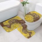 Hawthorn Hawks NAIDOC Week 2026 Bathroom Set Australian Aboriginal Dot Art Dreamtime Pattern Style