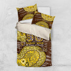 Hawthorn Hawks NAIDOC Week 2026 Bedding Set Australian Aboriginal Dot Art Dreamtime Pattern Style
