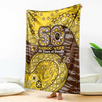 Hawthorn Hawks NAIDOC Week 2026 Blanket Australian Aboriginal Dot Art Dreamtime Pattern Style