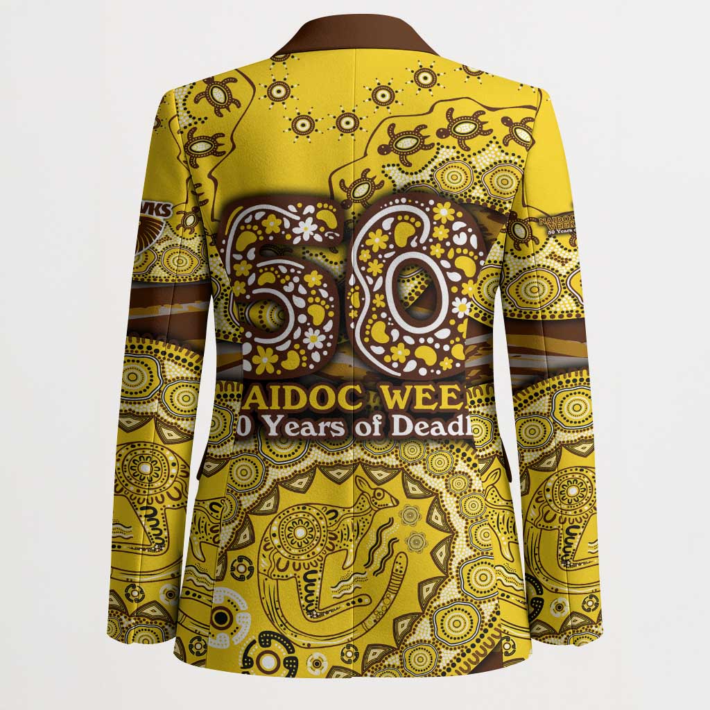 Hawthorn Hawks NAIDOC Week 2026 Blazer Australian Aboriginal Dot Art Dreamtime Pattern Style